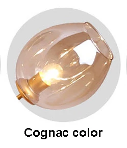 Cognac color Современный стеклянный подвесной светильник в скандинавском стиле для столовой, кухонный светильник, дизайнерские подвесные лампы, подвесной светильник - Цвет абажура: Cognac color