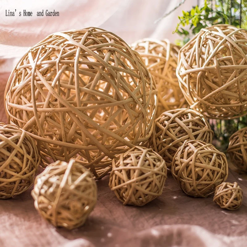 

metal framework hemp rope handmade decorating ball