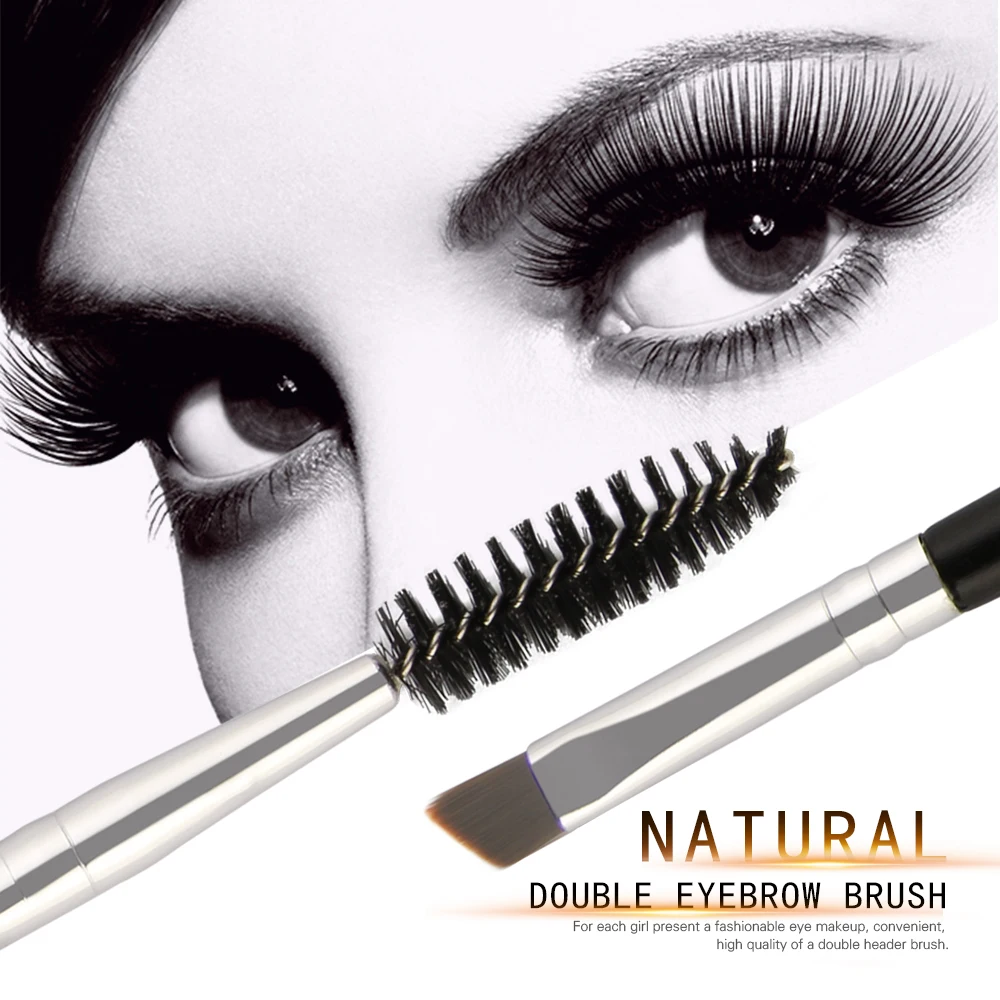 4 Pcs High Quality Double Ended Eye Makeup Brush Eyebrow Powder Eyelash Mascara Beauty Cosmetics Make Up Comb Tools | Красота и