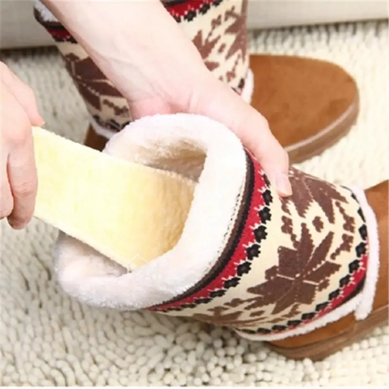 Зимняя теплая плюшевая шерстяная обувь на меху Удобные стельки мягкие