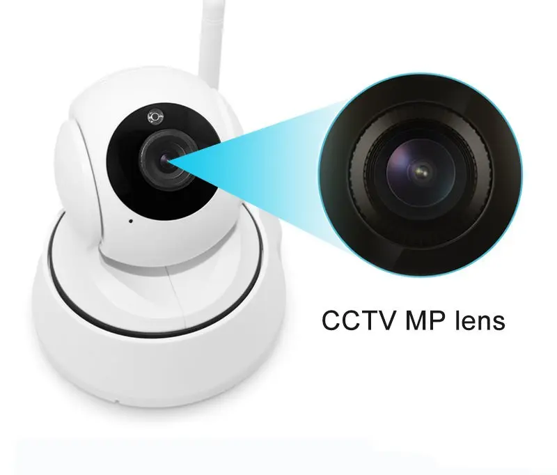 1.0MP дома Беспроводной IP Камера Wi Fi 720 P Smart IR Cut Ночное видение P2P Видеоняни и