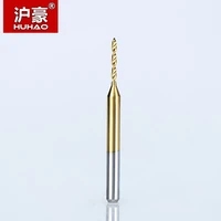 huhao 10pcslot shank 3 175mm titanium coat carbide pcb mini drill bit 1 2mm 2 1mm cnc tool for print circuit board
