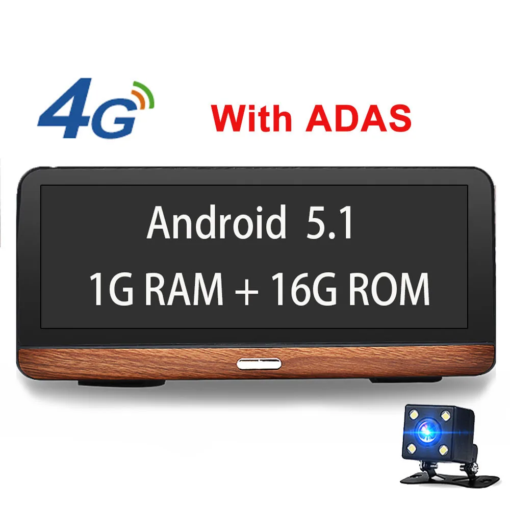 Dual Camera Bluavido 8 дюймов 4G Android gps навигация Dash cam ADAS Full HD 1080P Автомобильный видеорегистратор Камера авто видео рекордер Bluetooth WiFi монитор - Размер экрана, дюймов: Dual Camera