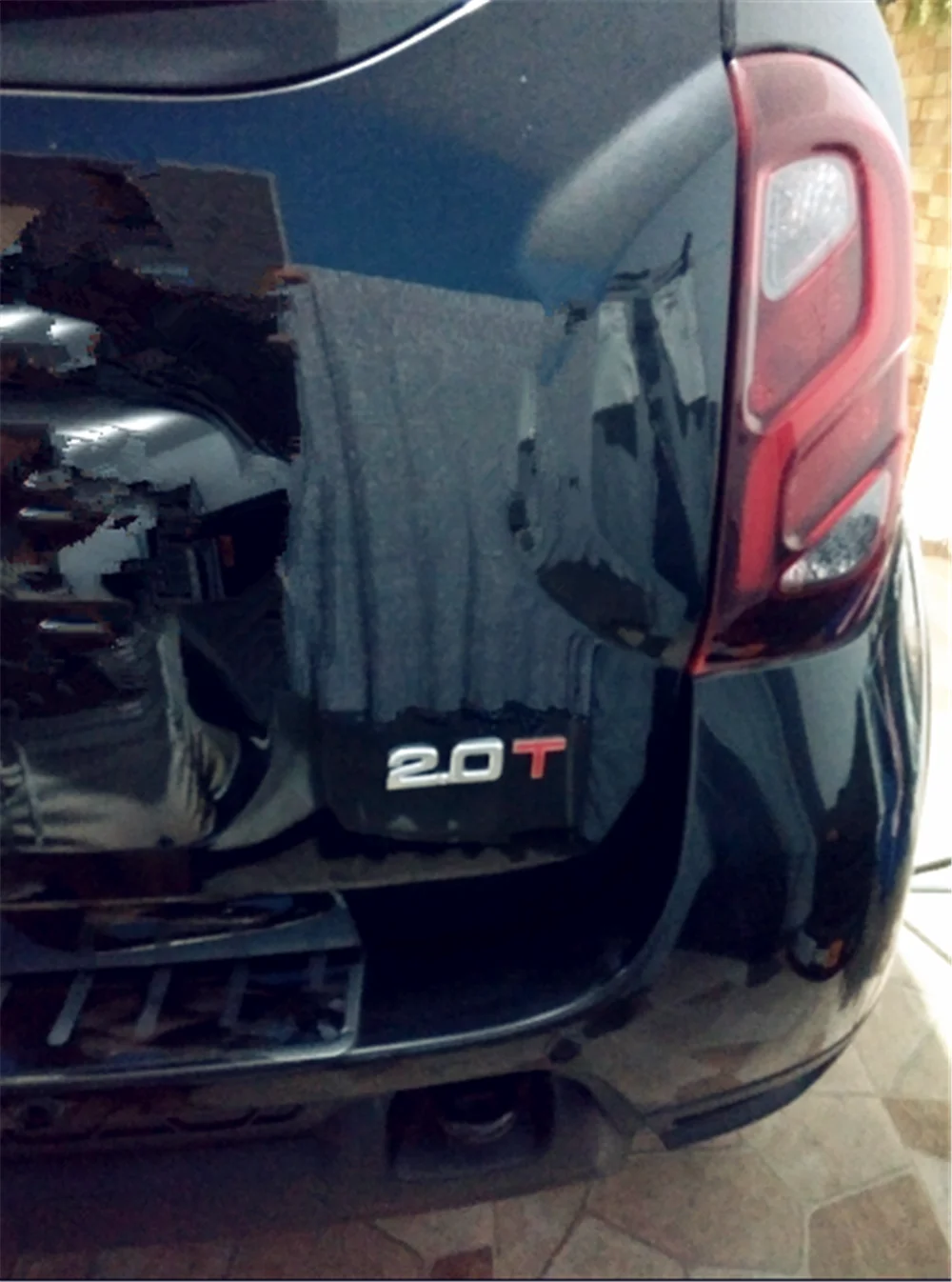 В форме машины металлическая цифровой модифицированный Автомобильный логотип