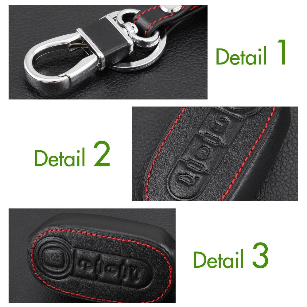 Стайлинг автомобиля набор откидных ключей из натуральной кожи чехол защитный
