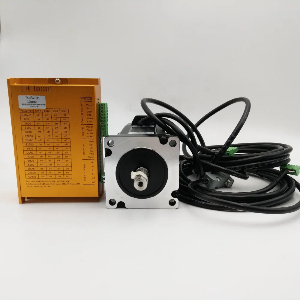 Комплект шагового привода двигателя с замкнутым циклом DSP 20 70VAC/30 ~ 100VDC 2PH 6A 8.5NM NEMA34