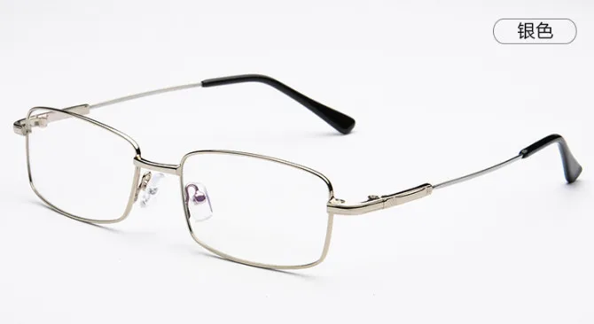 Классические металлические мужские очки для чтения wo полимерные линзы