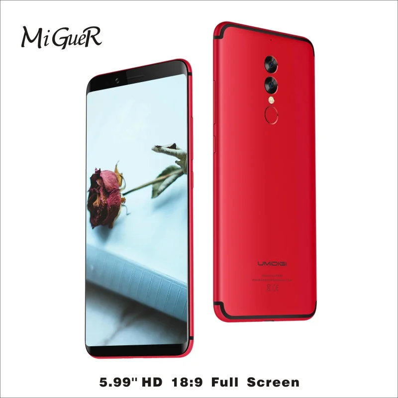 Umidigi S2 LITE Мобильный телефон 6 0 ''HD 4 ГБ + 32 5100 мАч Android 7 mtk6750t восемь ядер 16.0MP две