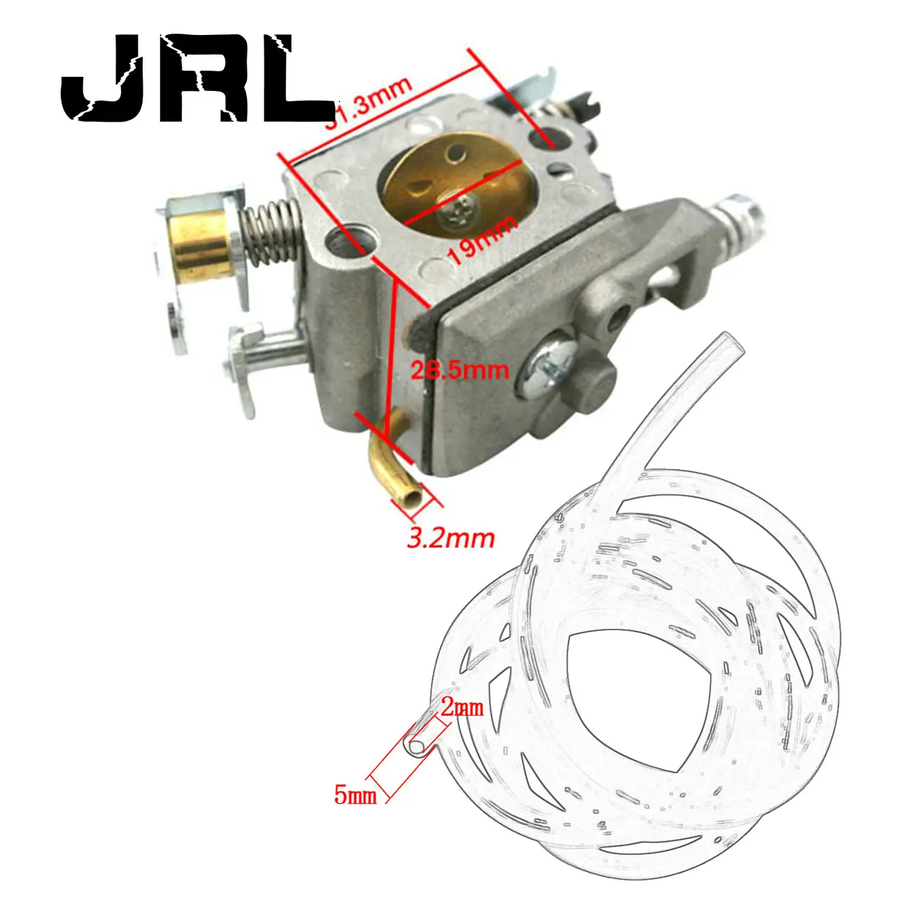 

Carburetor & Fuel Line Fits Husqvarna 136 137 141 142 Chainsaw