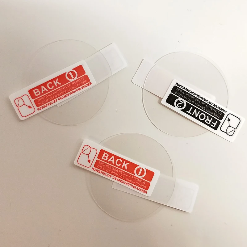 universal watch protective film hd screen protector circular high definition anti scraping size optional 100 pieces in 1 free global shipping