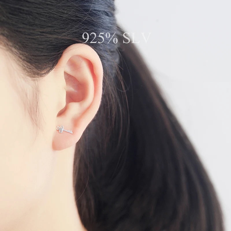 Персонализированные ассиметричные серьги-гвоздики 925 | Украшения и аксессуары