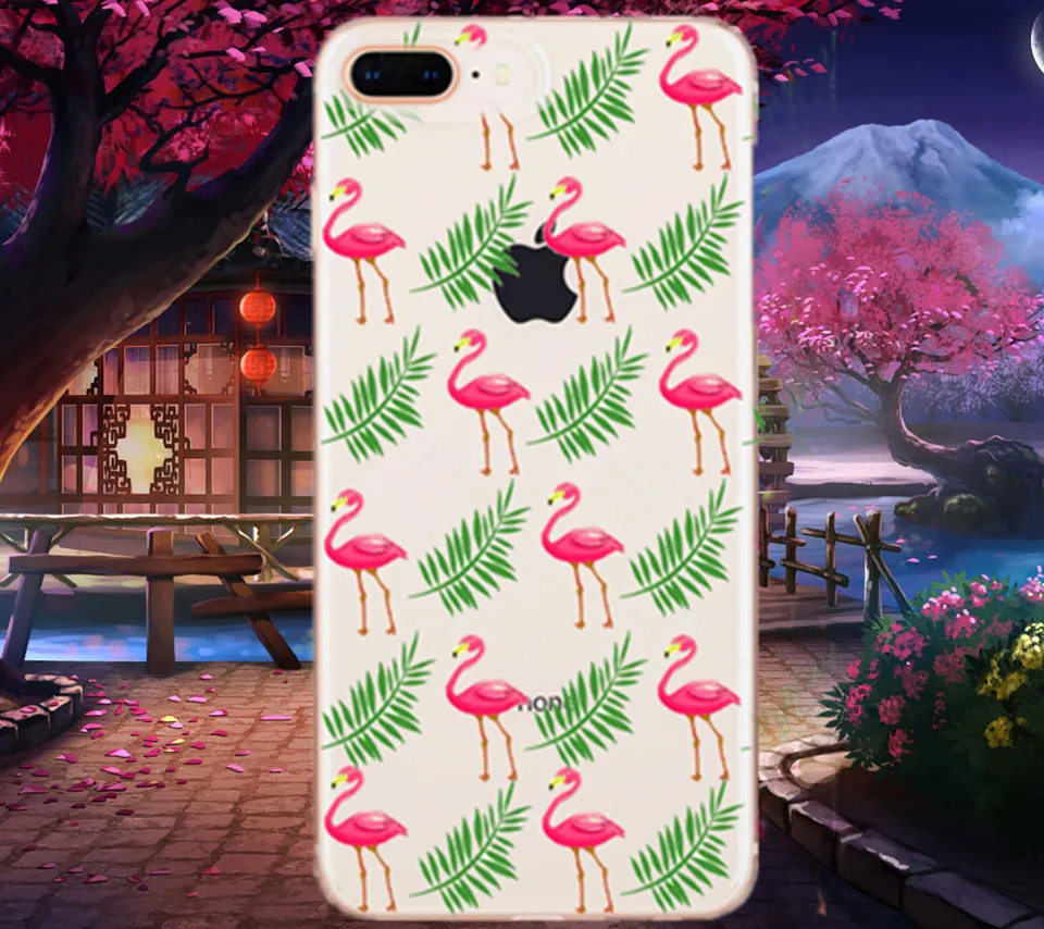 MPCQC popular fruit Soft TPU Transparent Silicon Phone Case for iphone X 7 8 6 6s plus romantic Floral Back Cover cases |