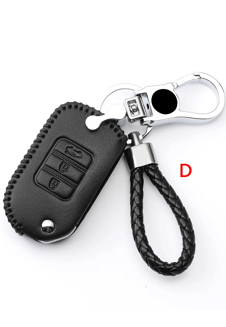 Кожаный чехол для ключей для Honda CRV пилотное соглашение Civic Fit Freed keyless entring автомобильный Стайлинг Защита ваших автомобильных ключей
