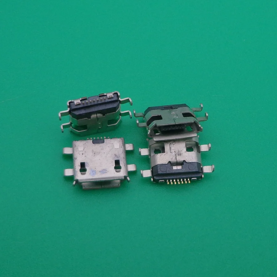 10 шт./лот 7Pin длинные шпильки с краем Crul порт для зарядки гнездо мини микро USB