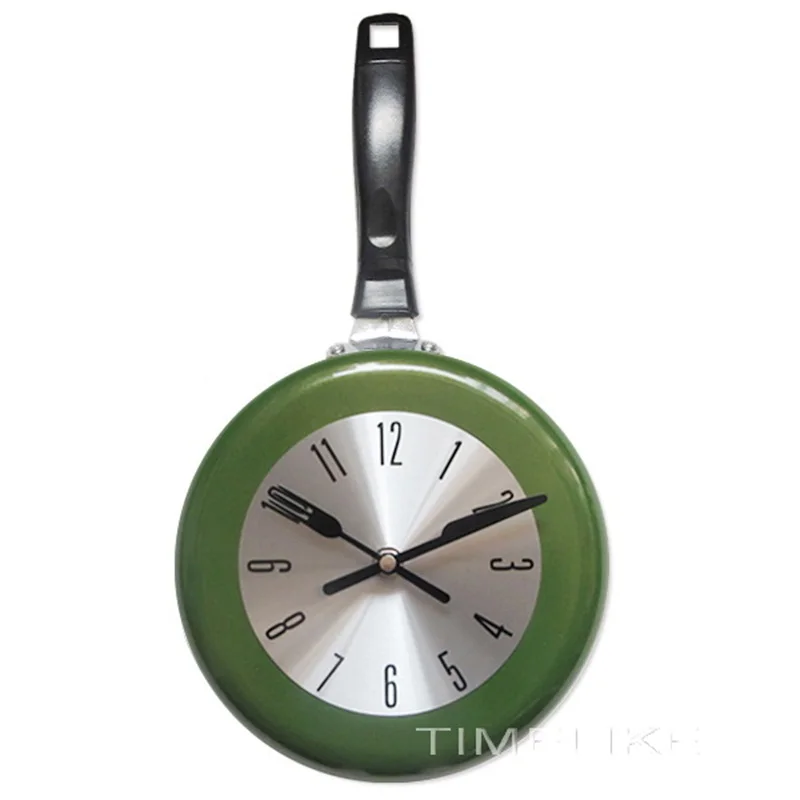 Создание стильных 8-дюймовых металлических летающих сковородок настенные часы
