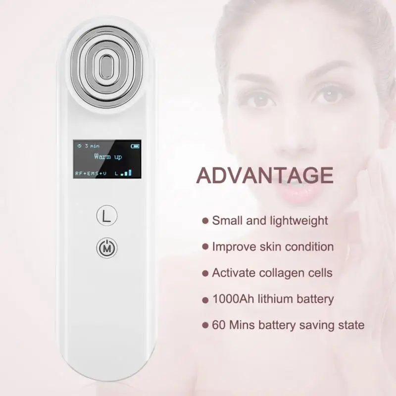 Портативное многофункциональное устройство RF для ухода за лицом