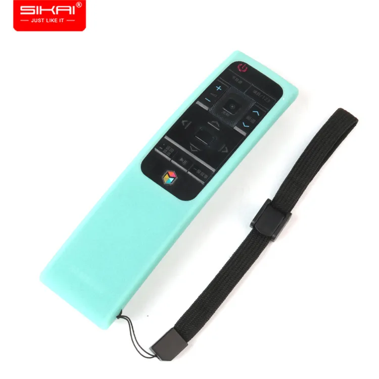 fluorescent blue Силиконовый чехол SIKAI для samsung Smart tv, чехол с пультом дистанционного управления, защитный чехол для samsung tv BN59-01220G, чехол с пультом дистанционного управления - Цвет: fluorescent blue