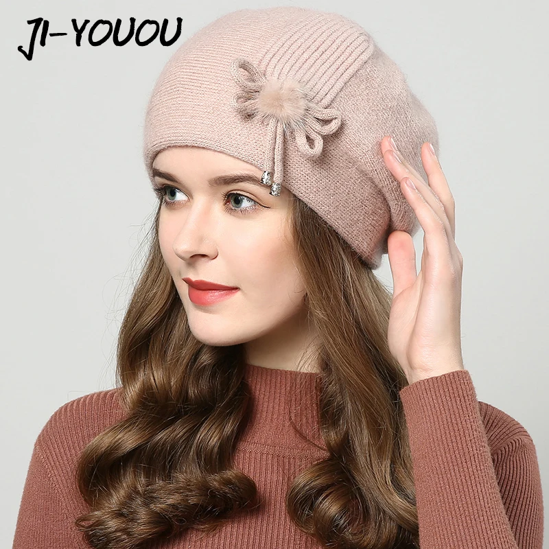 

Женские зимние шапки 2018, шапка с балаклавой, женская шапка, шапочки из кроличьего меха, женская вязаная шапка