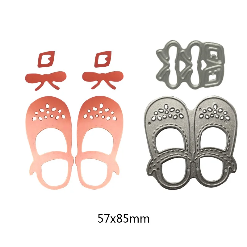 Baby Shoes Metal Cutting Dies for DIY Paper Card Scrapbook Album Embossing Craft Stencil New 57*85mm|Вырубные штампы| |