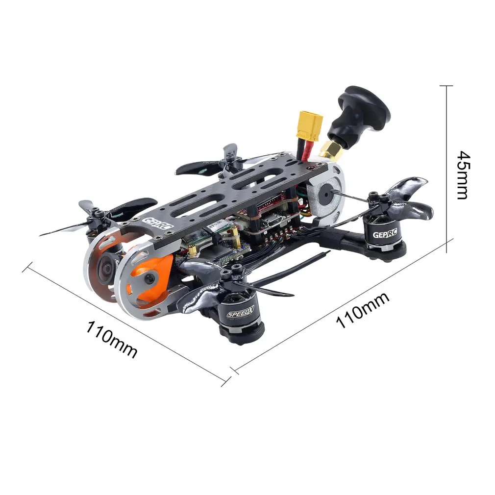 Geprc GEP-CX2 Cygnet Mini Aircraft 2 Inch Stable Split 1080P HD RunCam GEP-GR1106 6000kv Motor RC FPV Racing Drone BNF | Игрушки и хобби