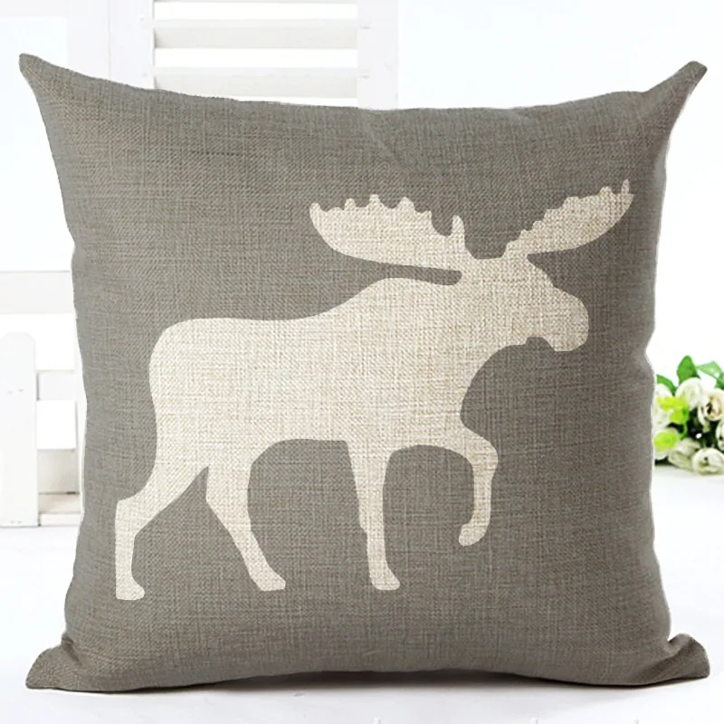 Скандинавское животное Американский Лось наволочка Декоративный олень almofadas