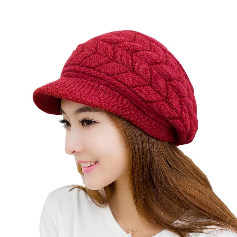 

Women/gils Fashion Winter Warm Knit Hat Wool Ski Caps