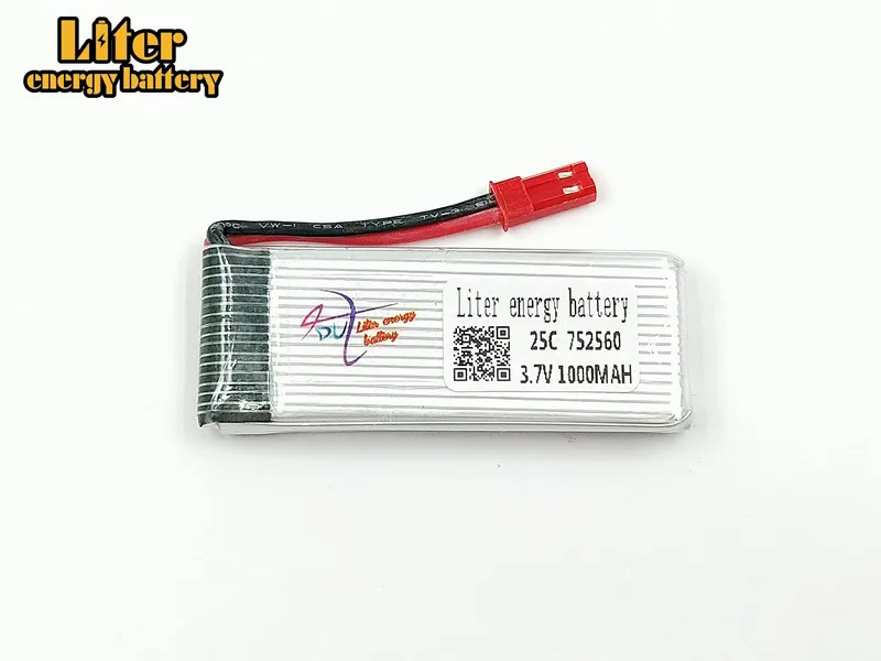 Аккумулятор 3 7 в 1000 мА · ч 752560 25c литий-полимерный аккумулятор высокой емкости для