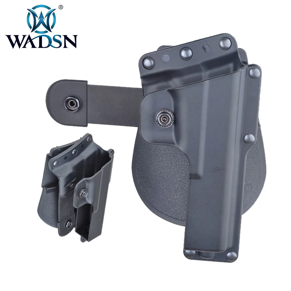 WADSN Тактический вращающийся весло кобура для Glock 17 glock 18C маскировки 360 градусов вращения кобуры WEX361 принадлежности для охоты