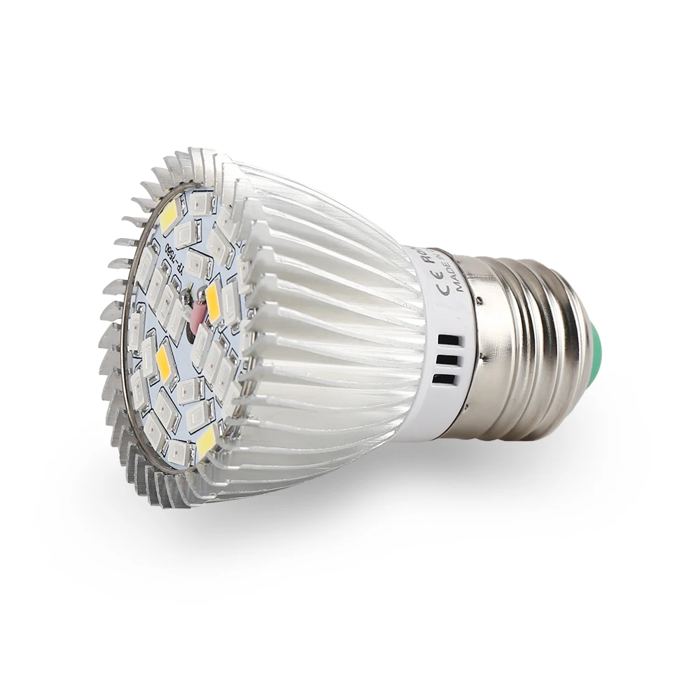 Светодиодная лампа E27 SMD5730 для выращивания растений полного спектра 28 Вт 4