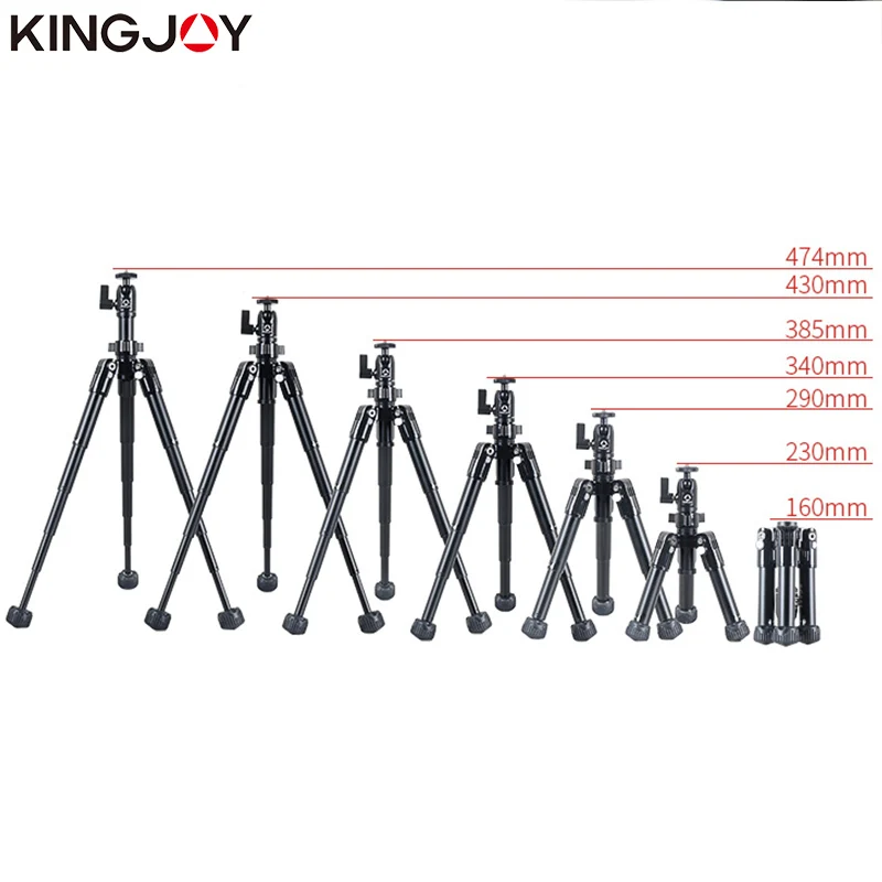 Штатив KINGJO SC051 для мини камеры настольный Трипод телефона алюминиевая селфи