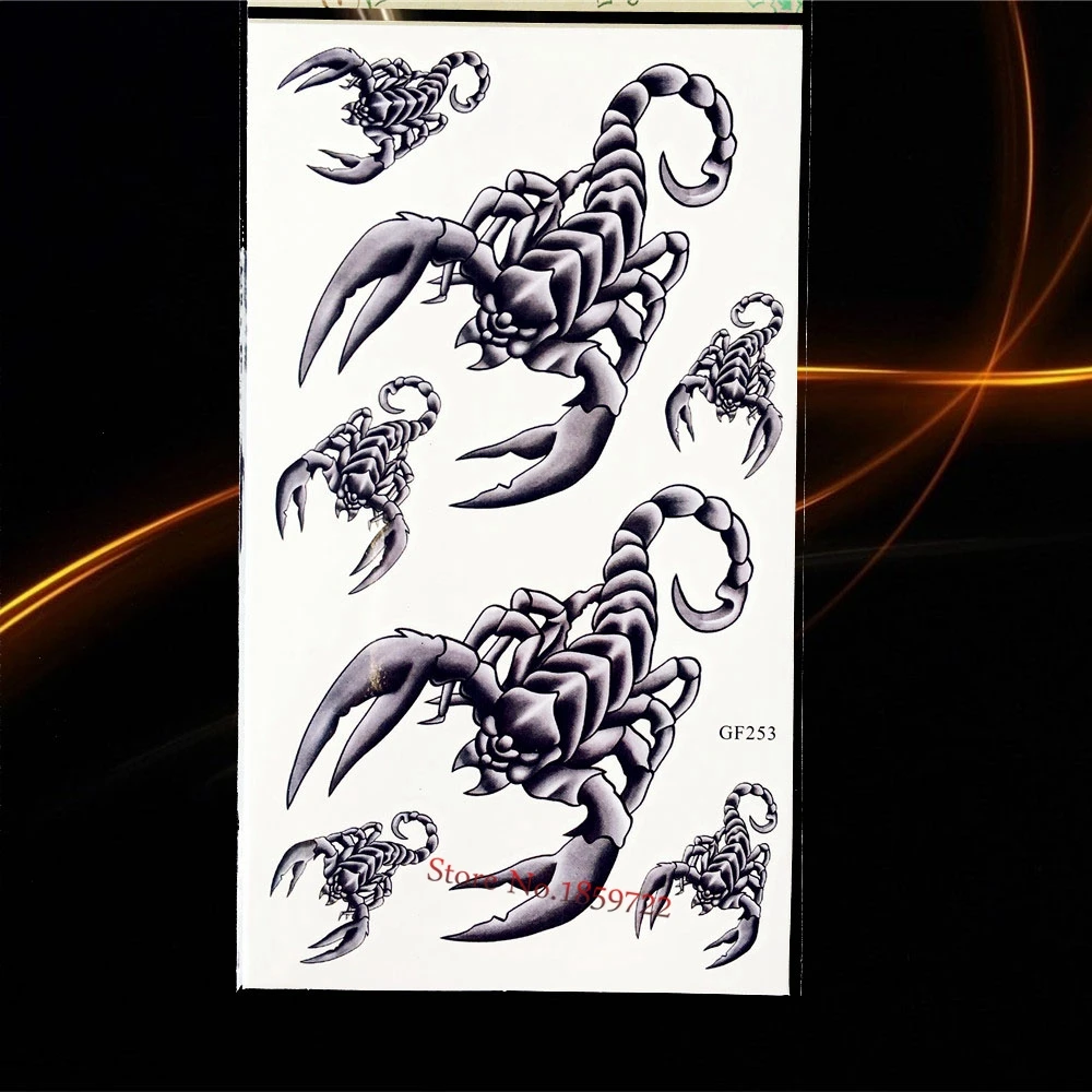 Новый 3D большой Kirin Монстр Татуировка рука рукав HYFH023 Дракон пешка тату на плечо