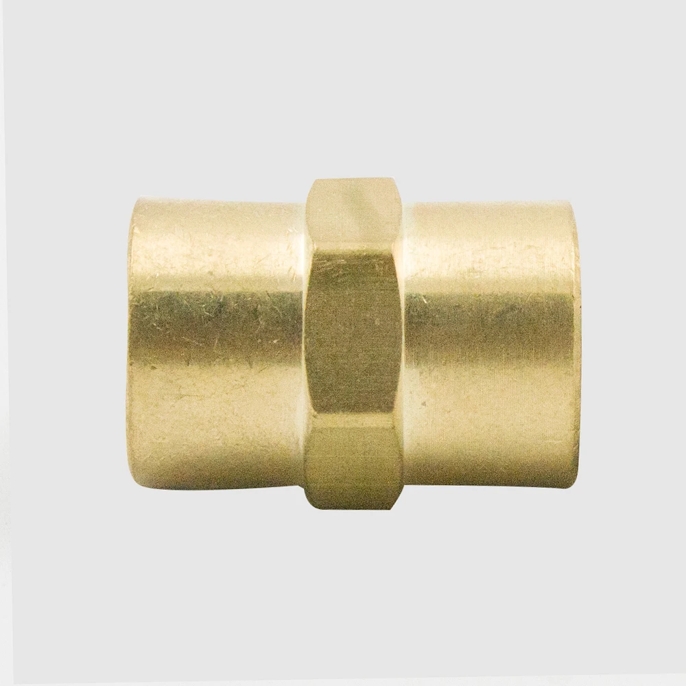 Pack of 2 Legines Brass Pipe Fitting Hex Coupling Coupler 1/8&quot 1/4&quot 3/8&quot 1/2&quot NPT Female Thread Plumb Water Gas Quick Connector |