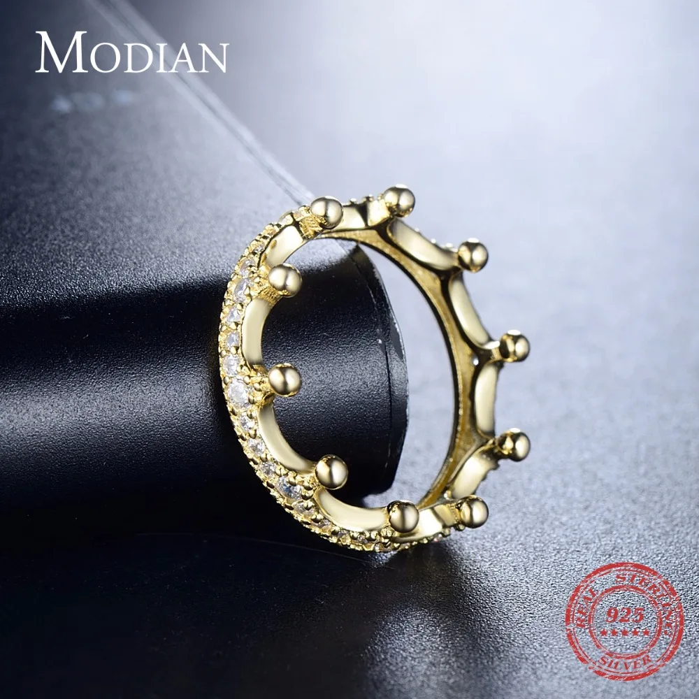 Modian новый дизайн Сверкающие Золотые Цвет стекируемые Мода кольцо на палец с