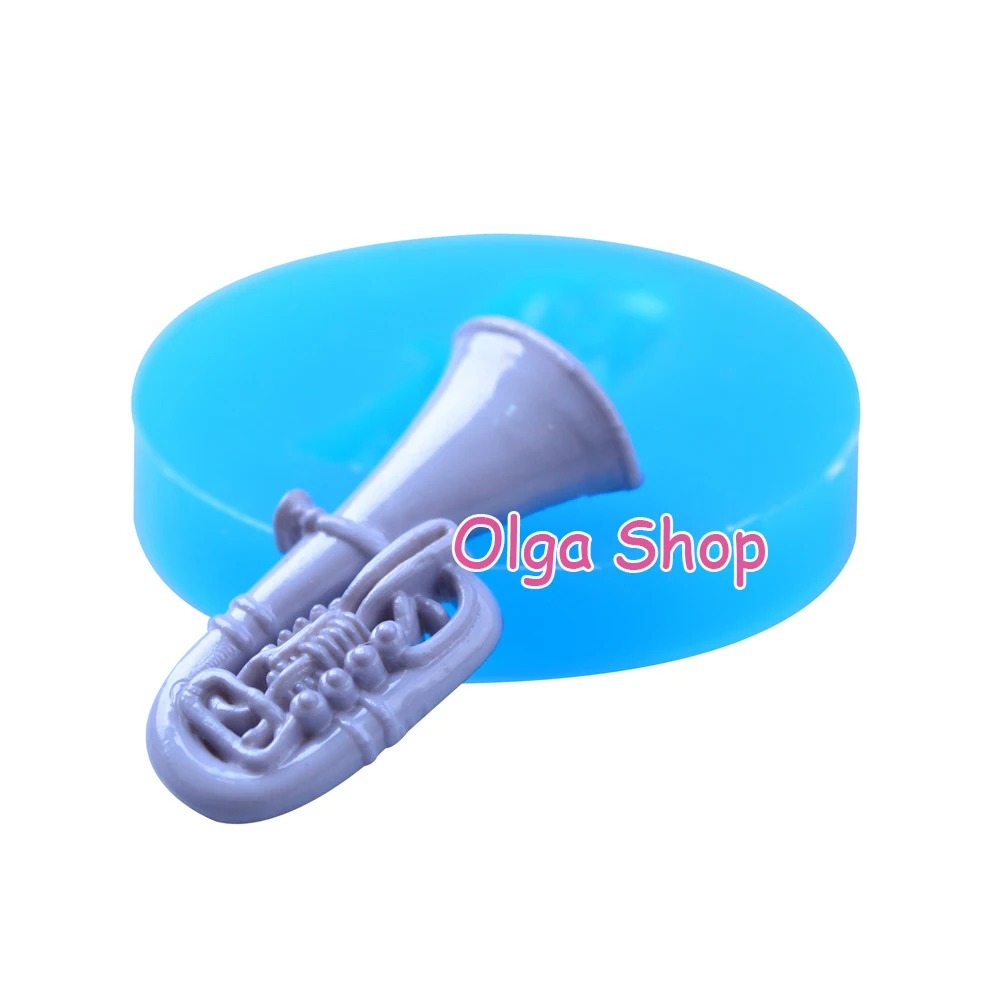 PYL272 Музыкальные инструменты Гибкая силиконовая форма саксофон резина