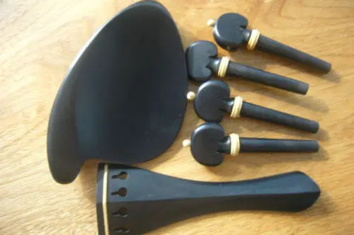 

5 комплектов фитингов для скрипки, 4/4 натуральное черное дерево #6412