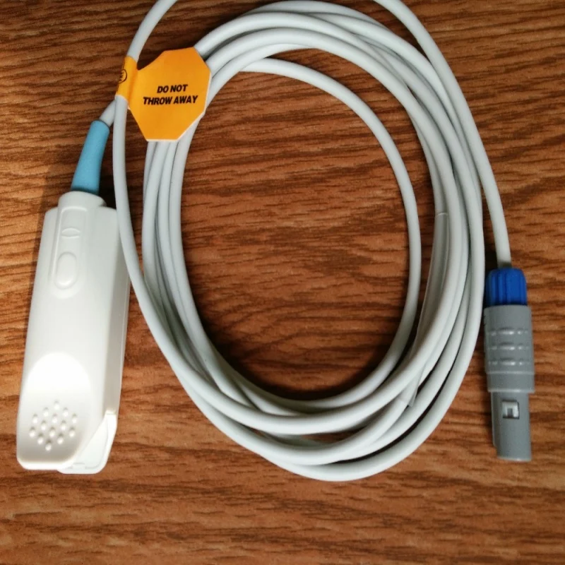 

5pcs/Lot Free Shipping Compatible For Bionet Lemo 7 Pins Patient Monitor Spo2 Sensors ,Adult FingerClip Spo2 Probe 3m TPU Sensor
