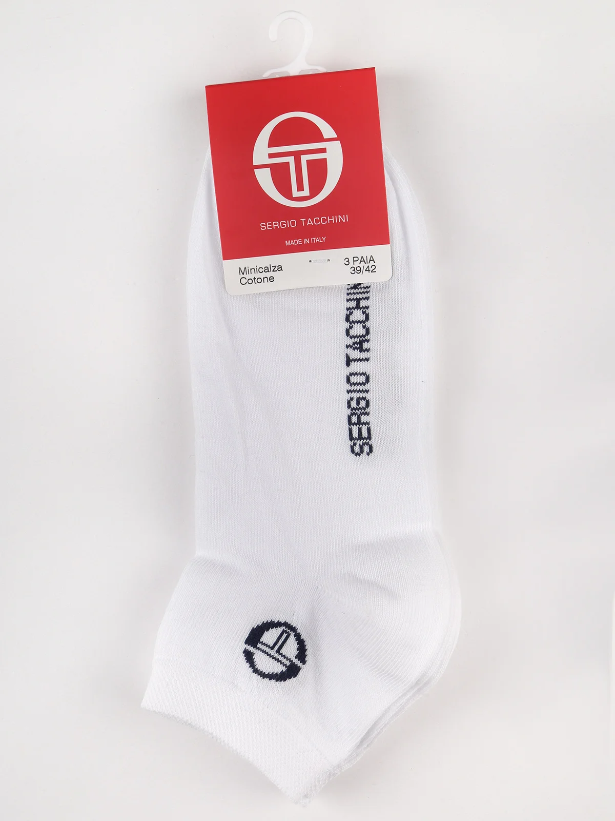 SERGIO TACCHINI черные короткие носки хлопок Lisle 3 шт.|Мужские носки| |