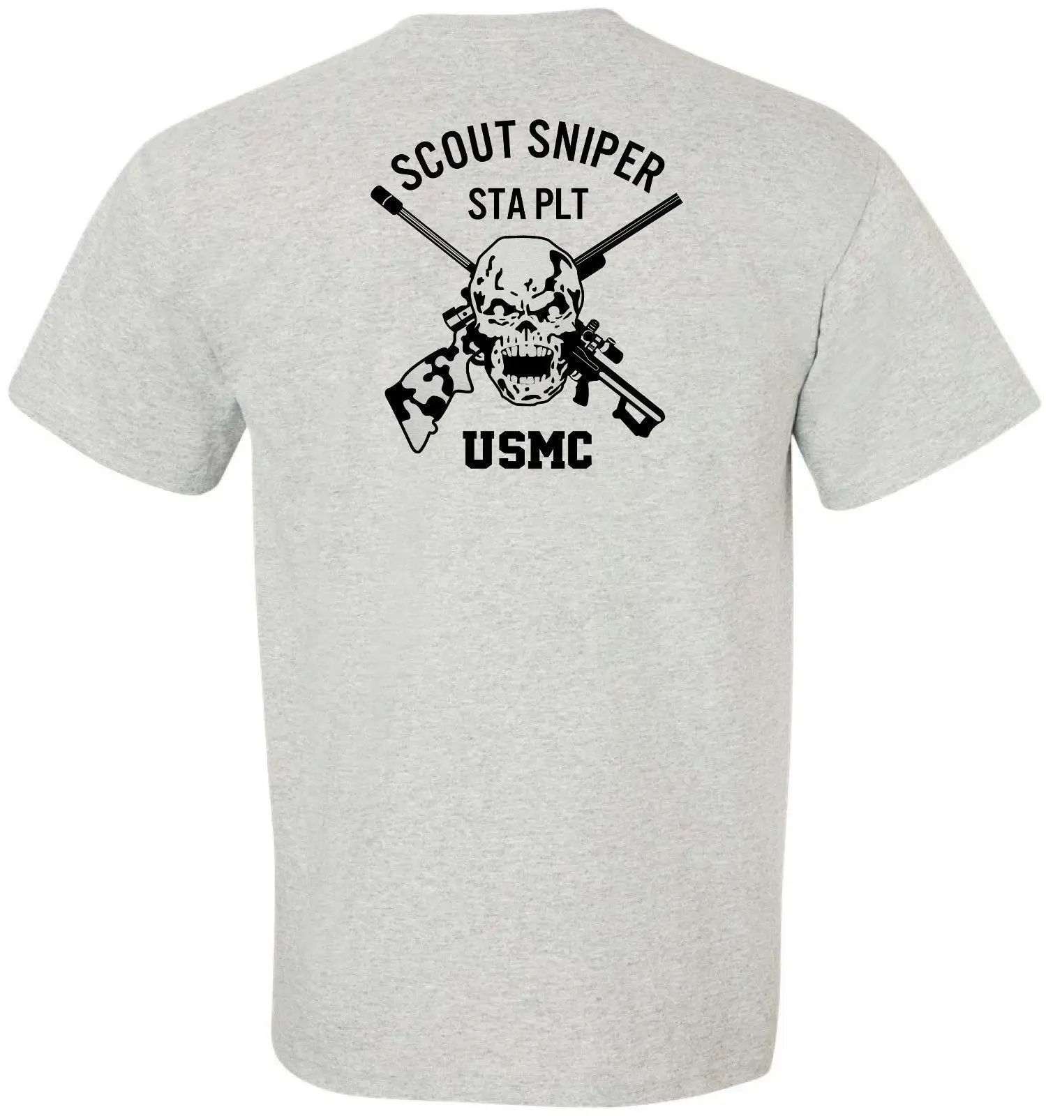 USMC-United-States-Marine-Corps-Scout-Sniper-STA-Platoon-T-Shirt S-3XL | Мужская одежда