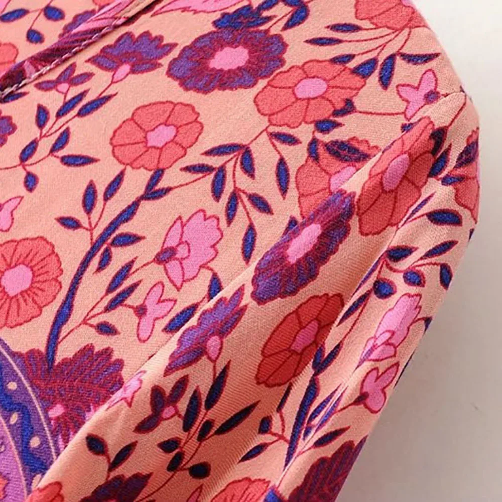 Мода Винтаж 70 s хиппи Индии Этническая Дашики фестиваль BOHO Цветочный нагрудник