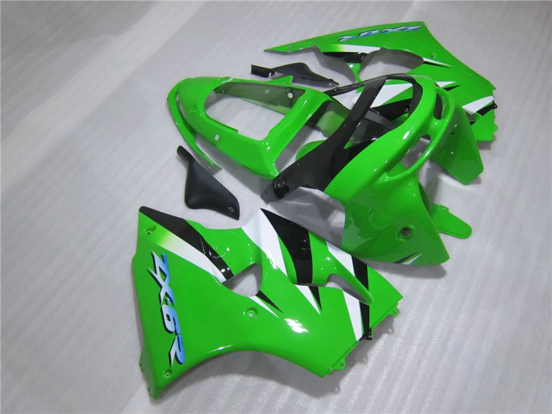 Детали для мотоцикла Kawasaki ZX6R 1998 1999 зеленый черный ниндзя 636 ZX 6R 98 99 комплект