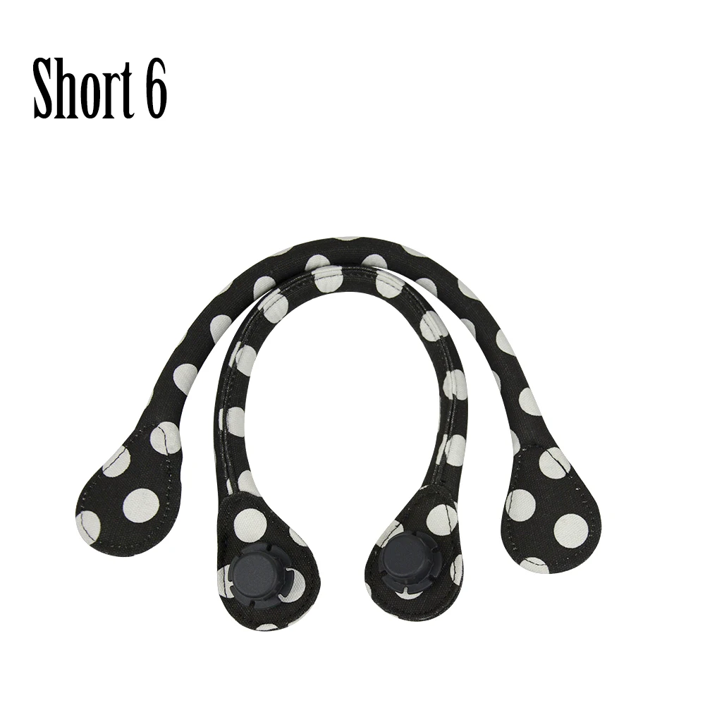 short 6 TANQU Короткие Длинные Круглый Холщовый ткани ручка для Obag Classic Mini O Мешок Для женщин сумка через плечо; сумка - Цвет: short 6