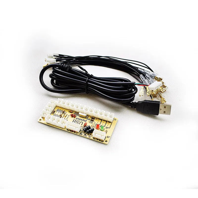 Нулевой задержкой USB Аркада энкодера ПК для джойстика и кнопки MAME JAMMA борьбе