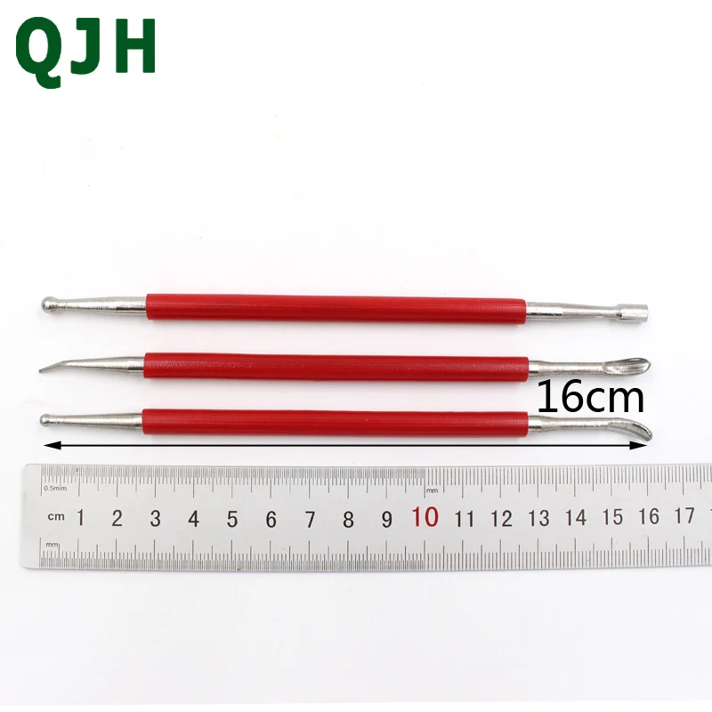 Набор инструментов для рукоделия 3 шт. ручная работа резная ручка инструменты из