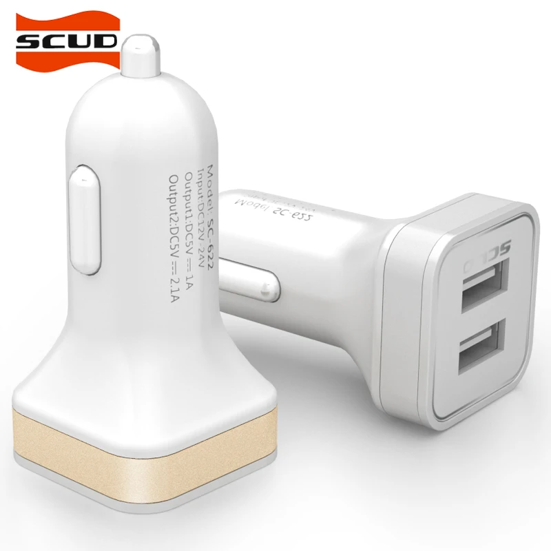 SCUD 2 порта автомобильное зарядное устройство двойной USB порт адаптер для