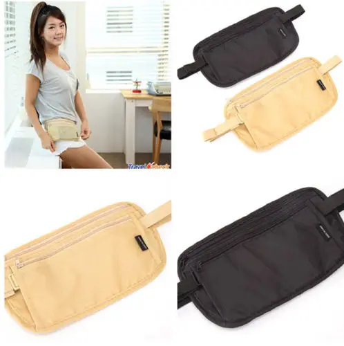 Дорожный футляр Скрытая Паспорт ID карты держатель Компактный Безопасности