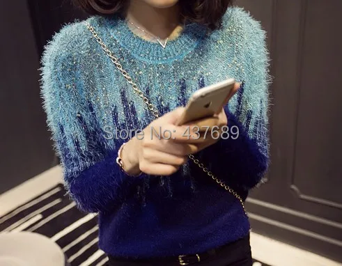 Модные новые осенние и зимние удобные мягкие свитера золотистого цвета