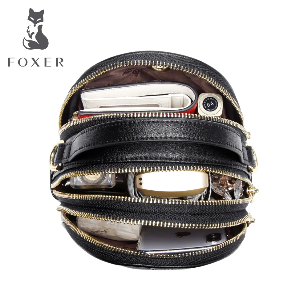 FOXER Minority женские сумки 2019 Женская мини сумка-мессенджер многофункциональная
