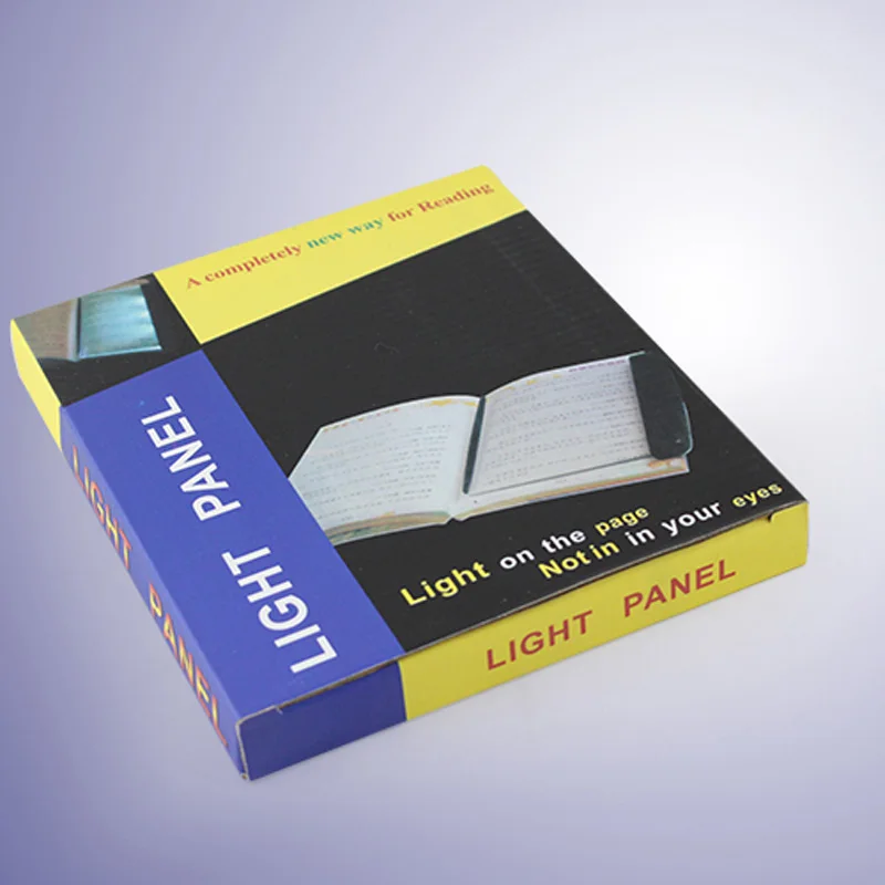 Новинка Портативный Luz светодиодные книги для чтения Панель свет мягкая Ночные