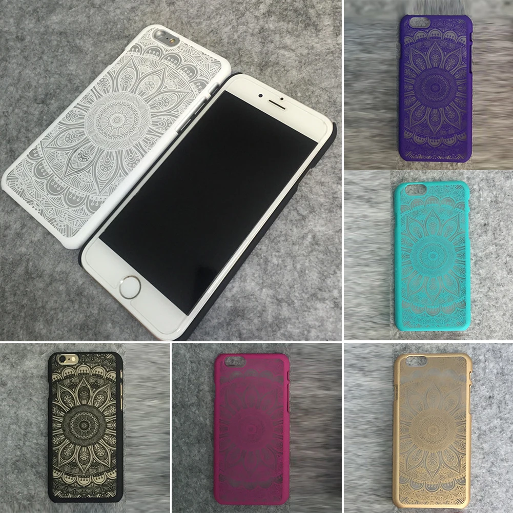 Новый ПК Ret полый цветок Ca для iphone7 большой шаблон телефон задняя крышка матовый