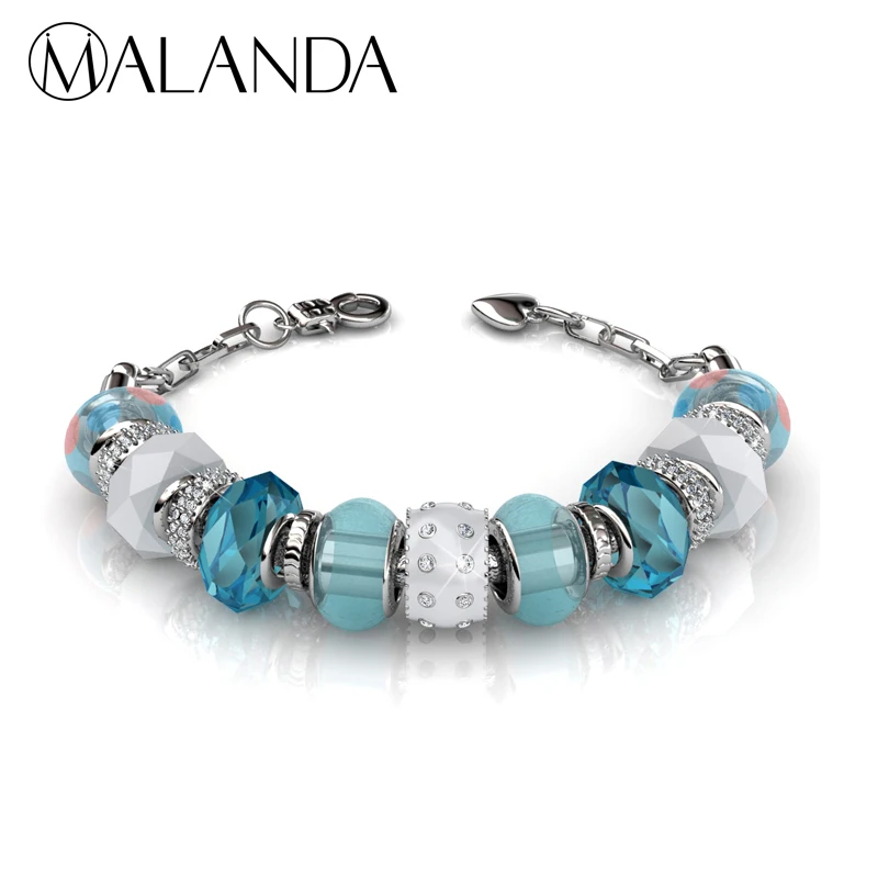 Бренд malanda модные оригинальные с украшением в виде кристаллов от Swarovski Шарм